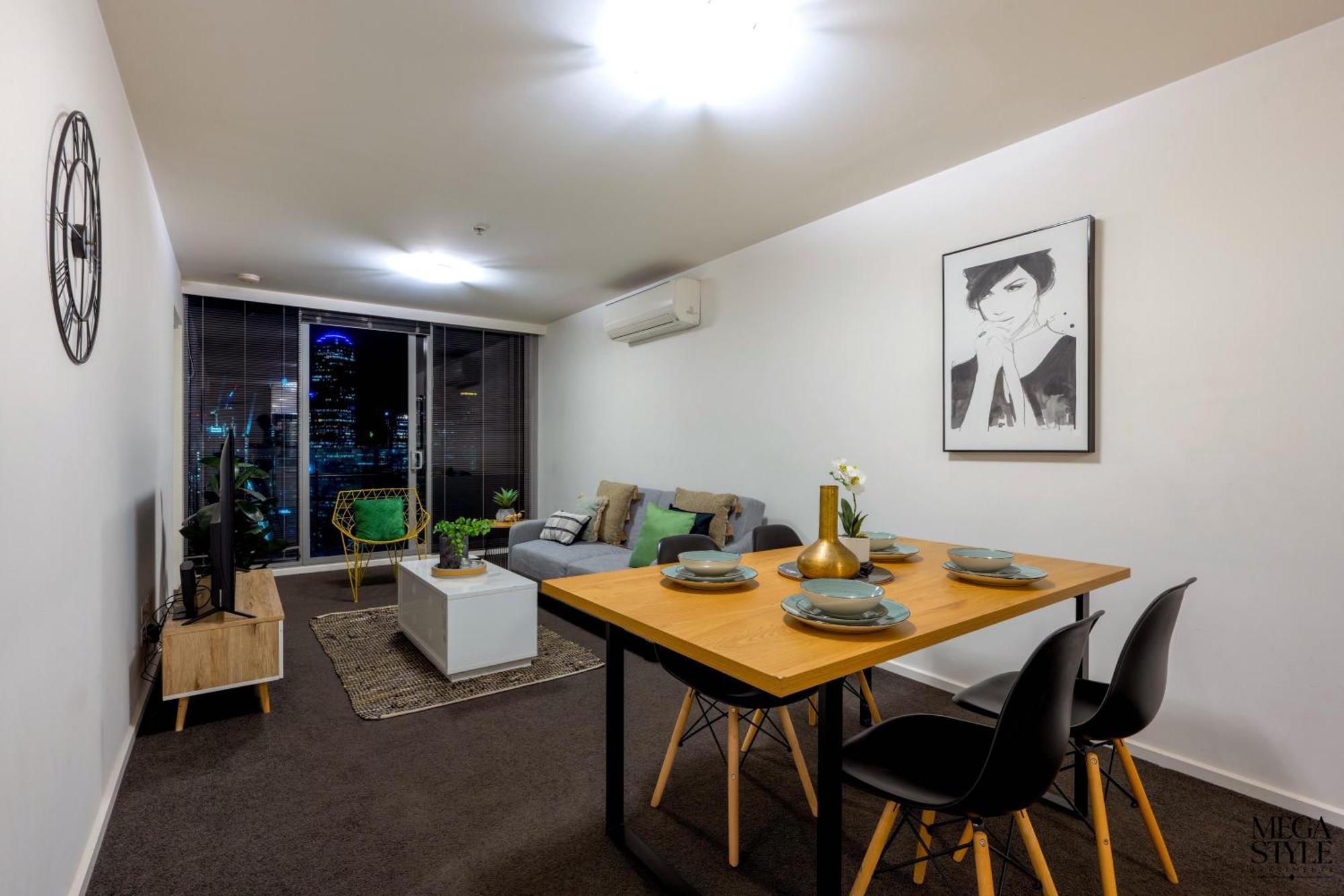 Mega Style Apartments Mainpoint Melbourne Kamer foto