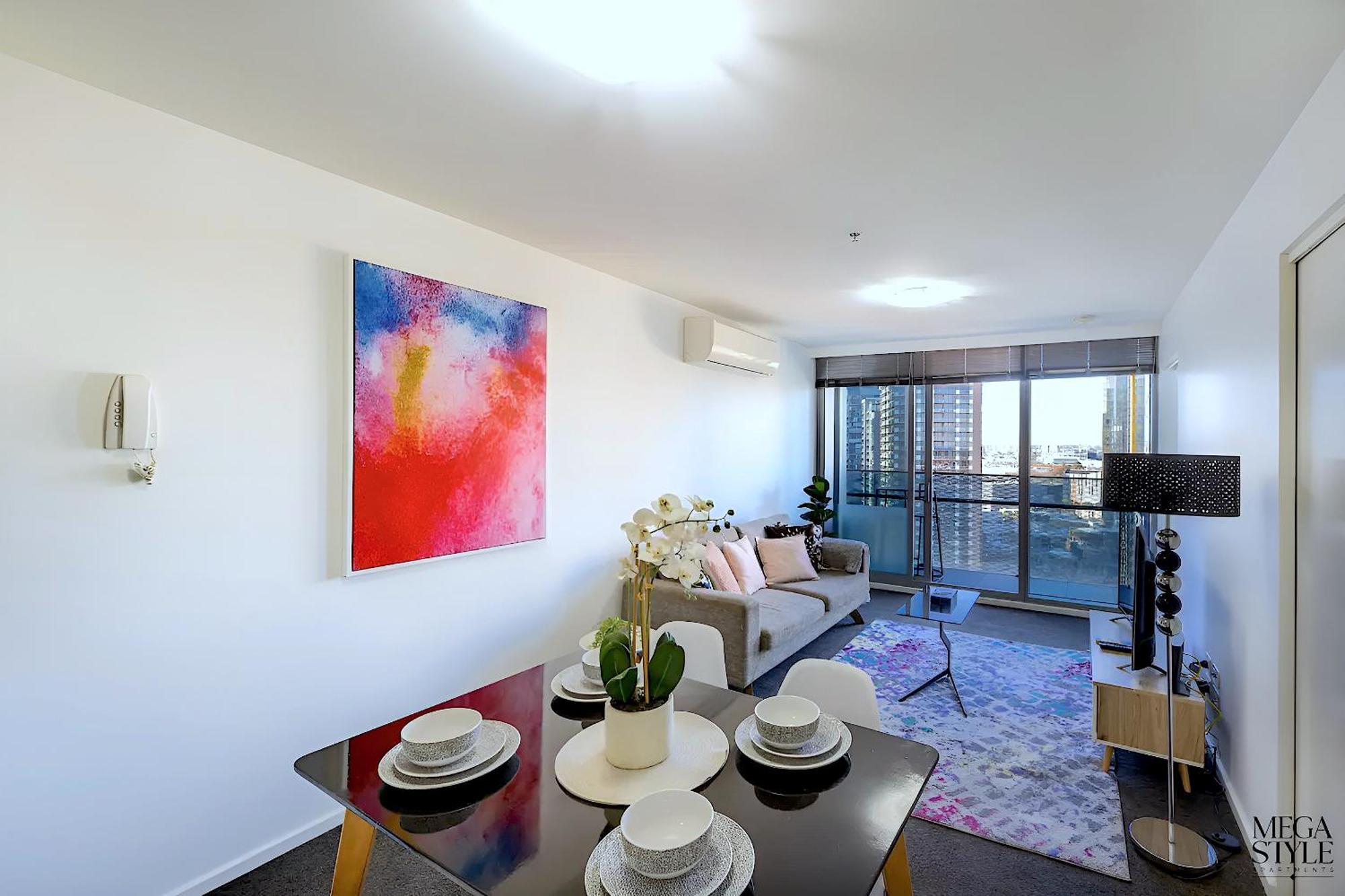 Mega Style Apartments Mainpoint Melbourne Kamer foto